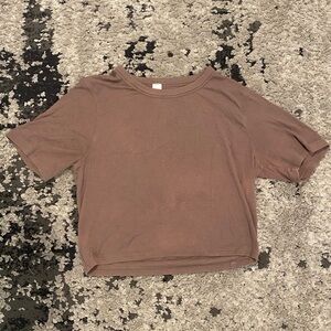 Lululemon Short Sleeved Ribbed Top